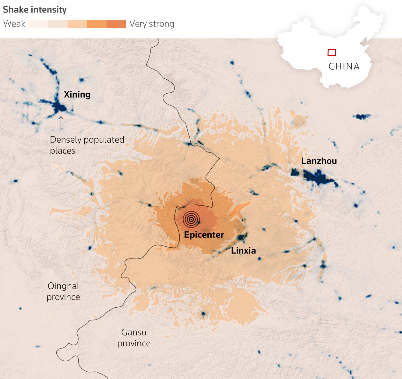 землетрус в Китаї