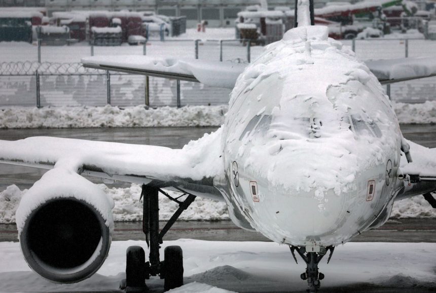 замерзший літак