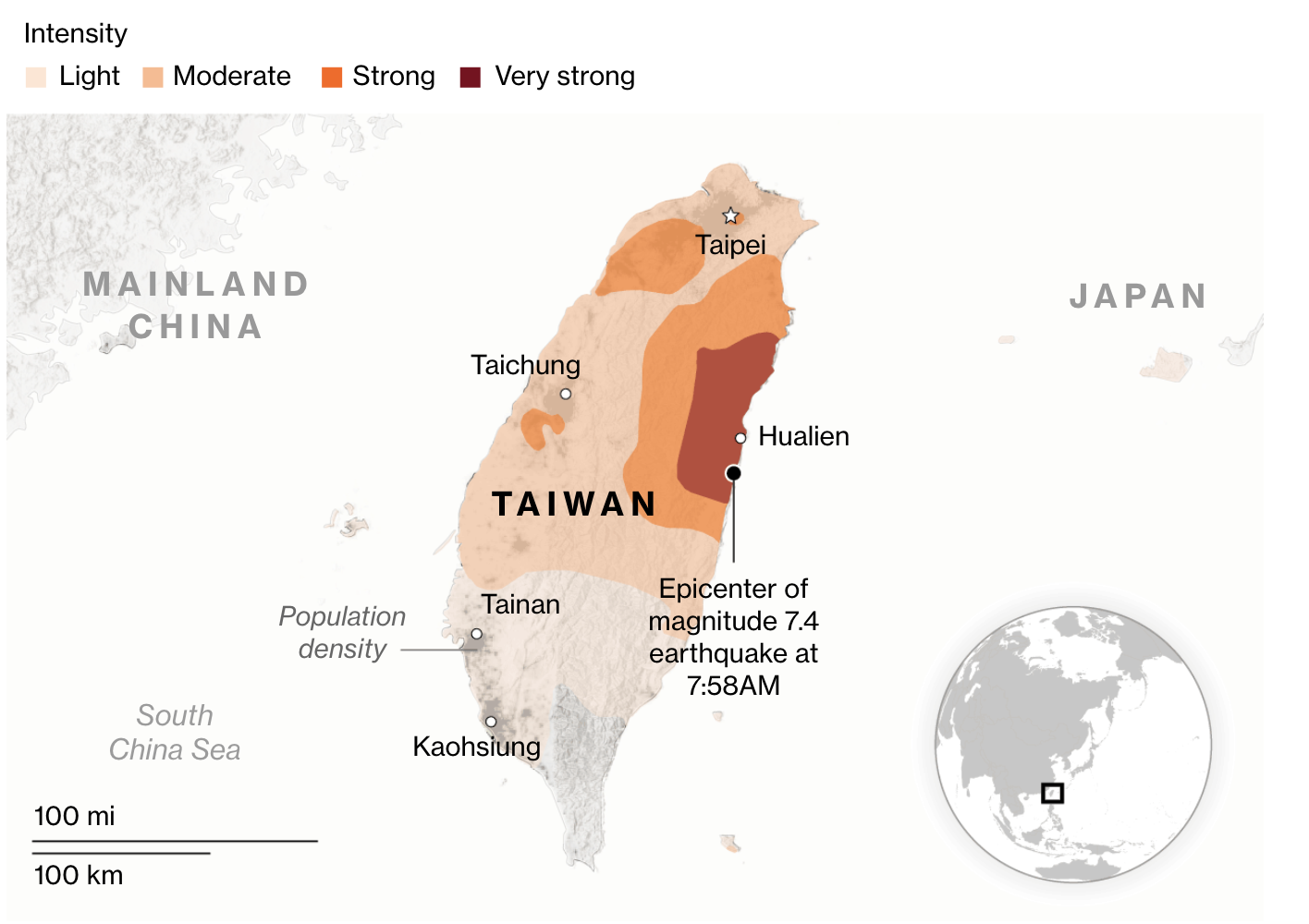 землетрус на Тайвані
