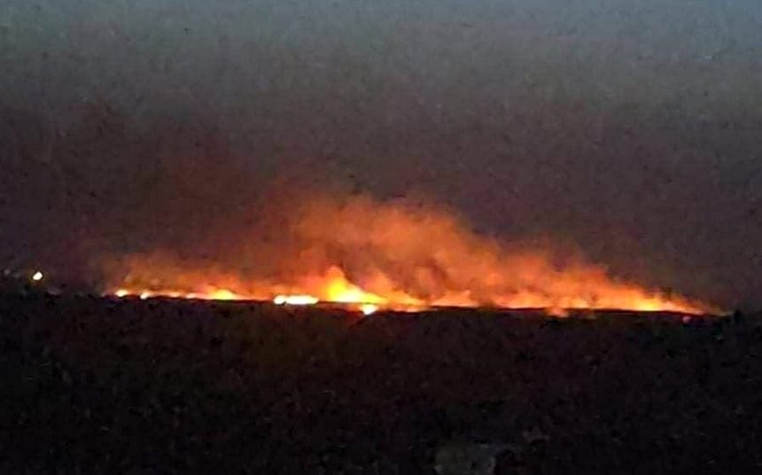 Пожежа на складі боєприпасів.