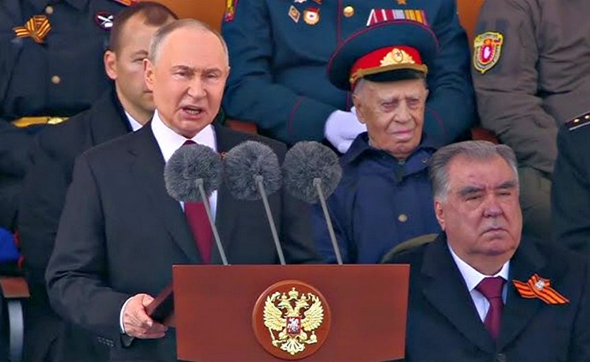 Виступ Володимира Путіна в Москві.