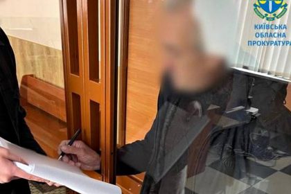 Винесення підозри фігуранту.