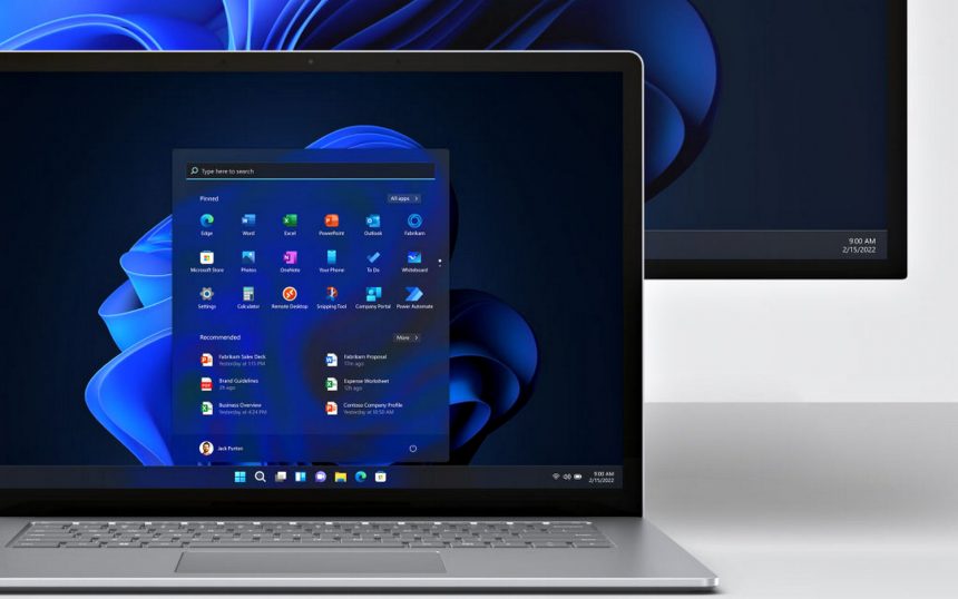 Ноутбук із Windows 11.