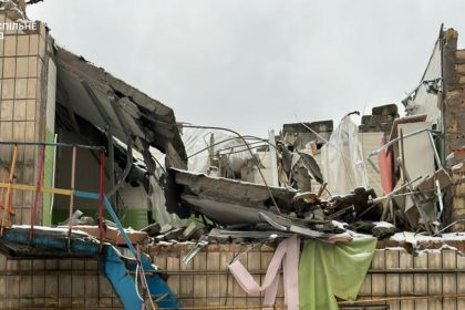 Пошкоджений дитсадок у Києві