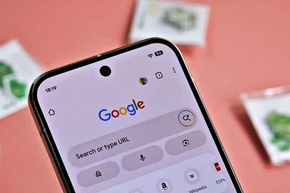 Android-смартфон із Chrome.