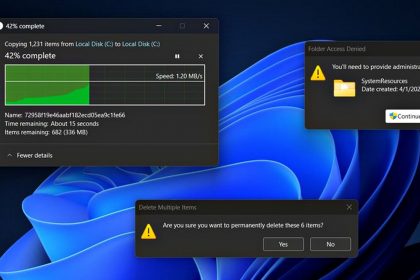 Темна тема у Windows 11.