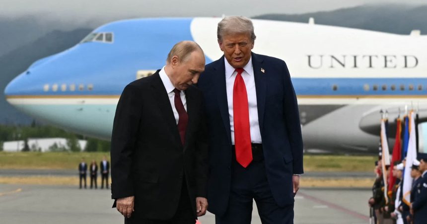 Дональд Трамп та Володимир Путін.