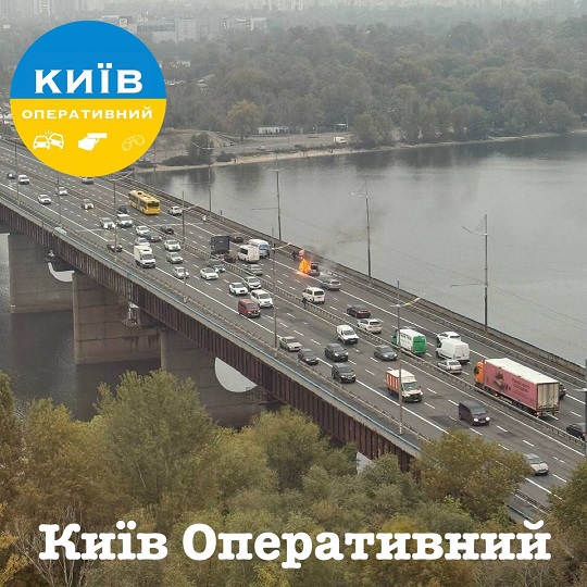 Палаюче авто у Києві