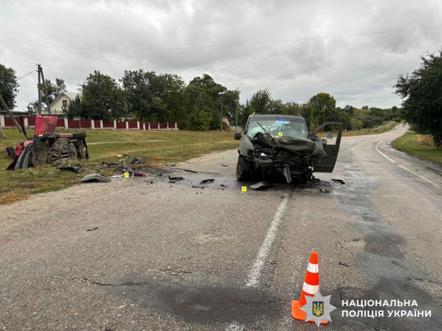 На трасі у Київській області зіткнулися два автомобілі.
