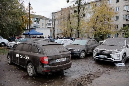 Наслідки ракетної атаки РФ.