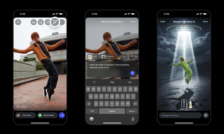 Instagram представив AI-інструменти для редагування фото та відео у Stories