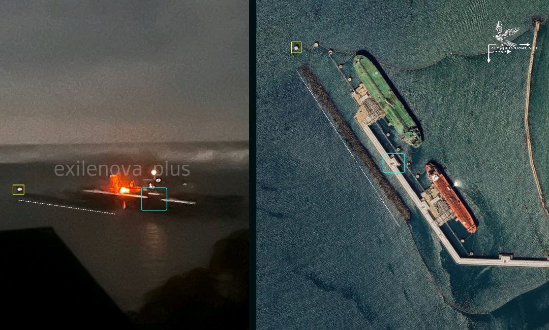 Російський порт Туапсе зазнав атаки дронів: зруйновано частину інфраструктури та судно (ФОТО)